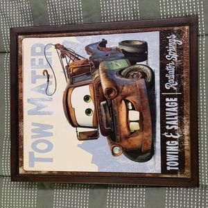 Cars Tow Mater Metal Sign